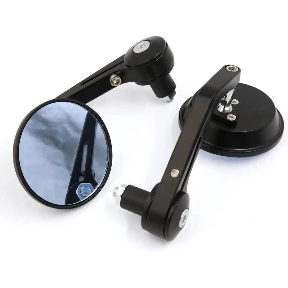 Bar end spiegels rond universeel zwart A-Extended®