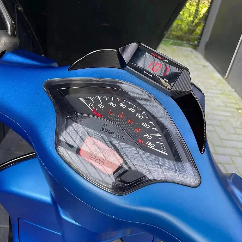Koso toerenteller met houder Vespa Sprint
