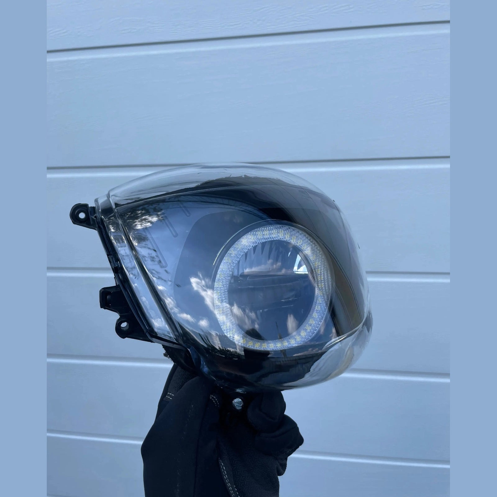 Led Angel Eye Piaggio Zip in koplamp unit - AE-trading