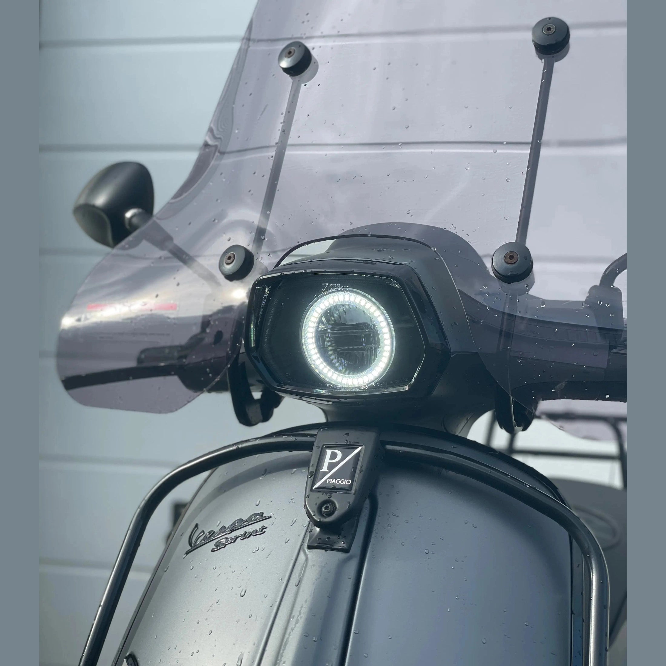 Led Angel Eye Vespa Sprint in koplamp unit - AE-trading