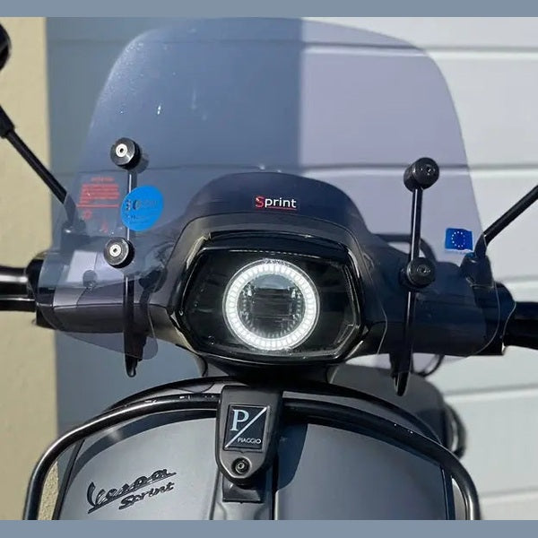 Led Angel Eye Vespa Sprint in koplamp unit - AE-trading
