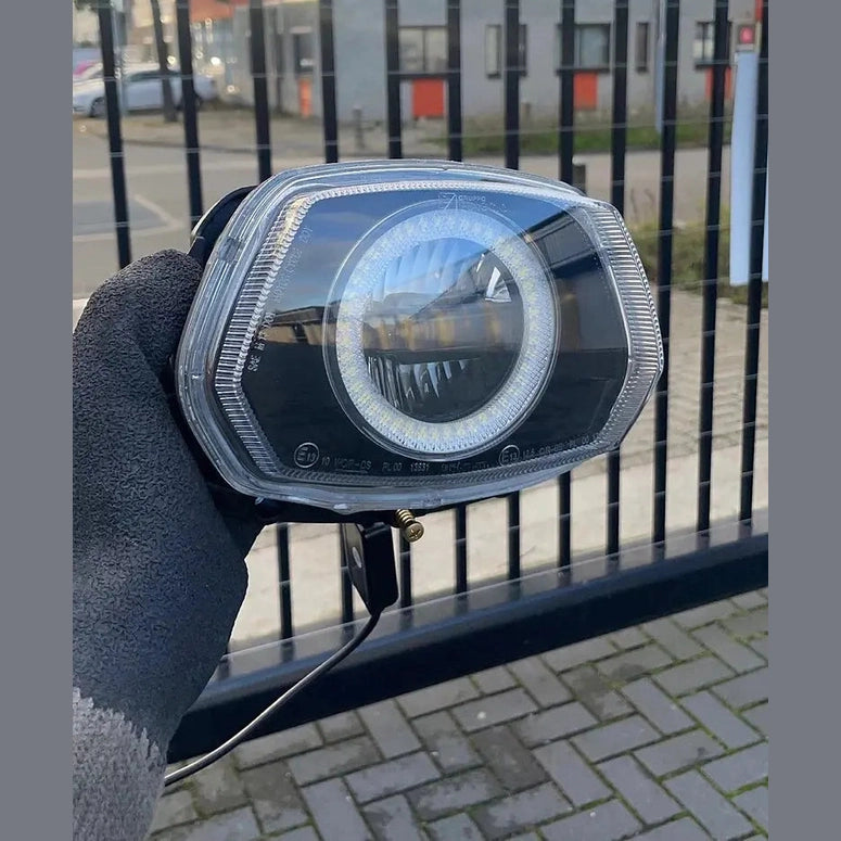 Led Angel Eye Vespa Sprint in koplamp unit - AE-trading