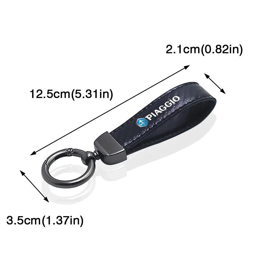 Sleutelhanger carbon fiber voor Piaggio scooters en motoren - AE-trading
