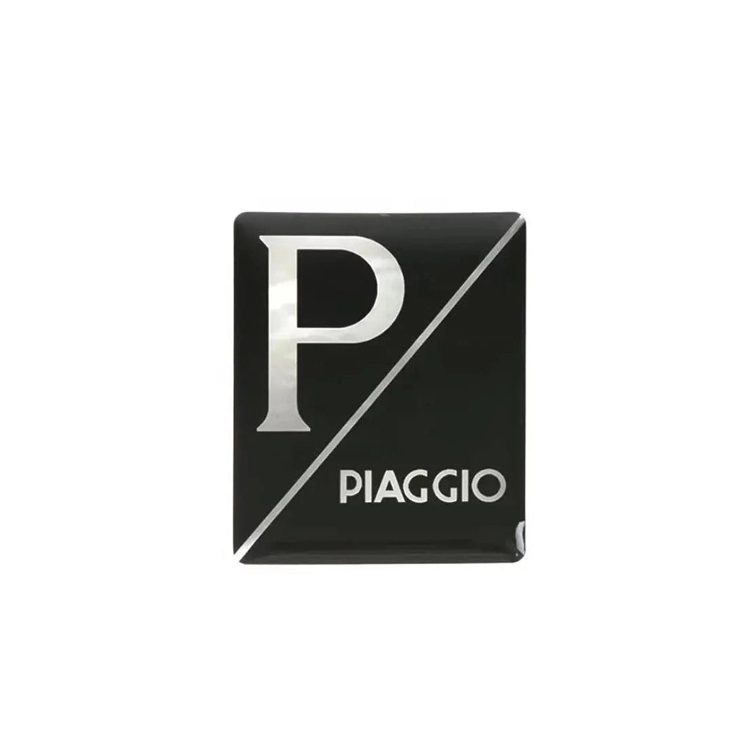Sticker logo embleem Piaggio zwart Vespa Sprint Primavera scooter voorzijde - AE-trading