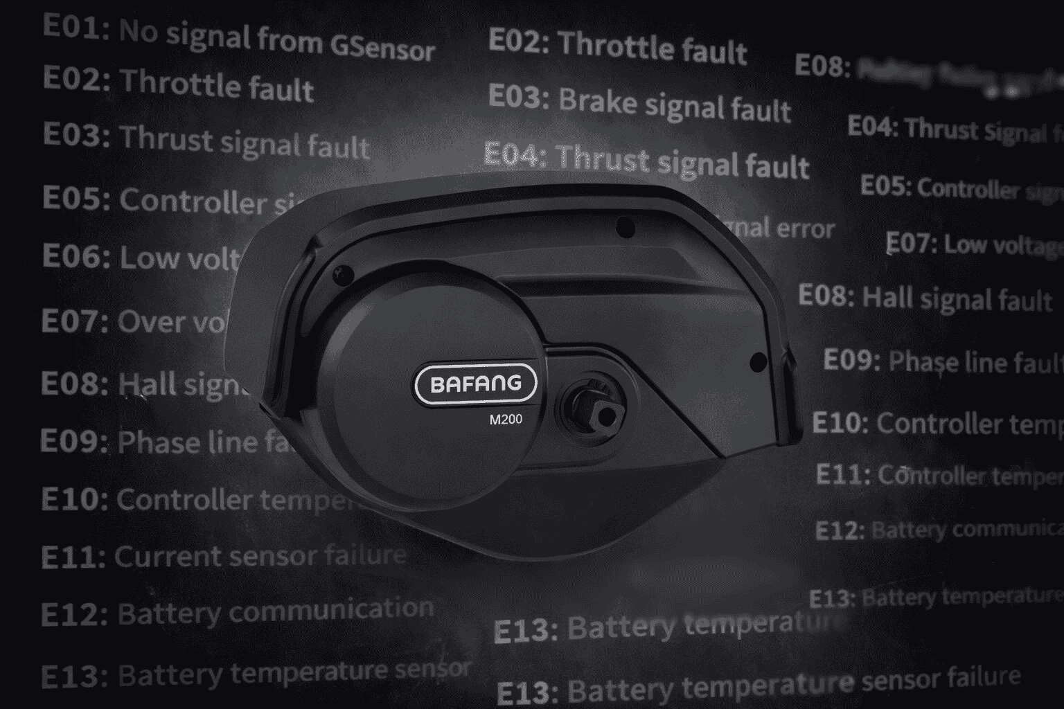 Bafang M200 foutcodes – complete uitleg & oplossingen