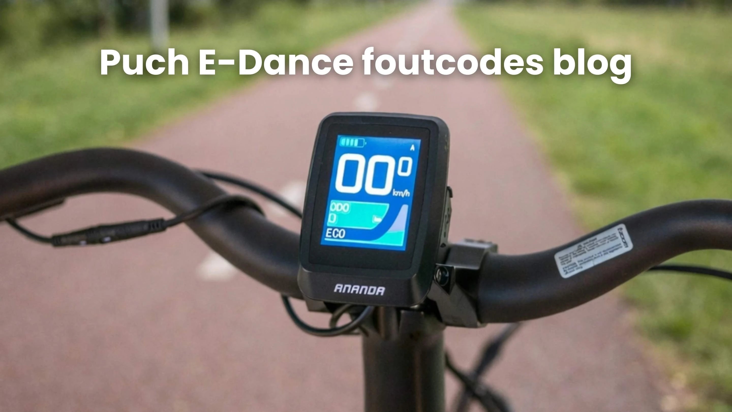 Puch E-Dance foutcodes blog AE-trading
