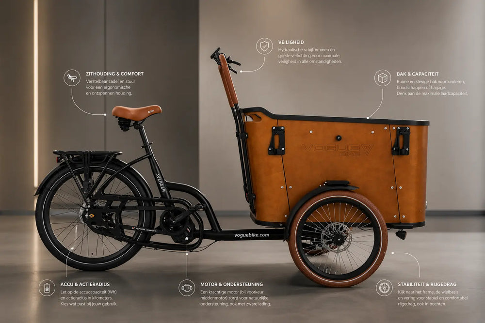 Waar moet je op letten bij het kopen van een elektrische bakfiets in 2026? AE-trading