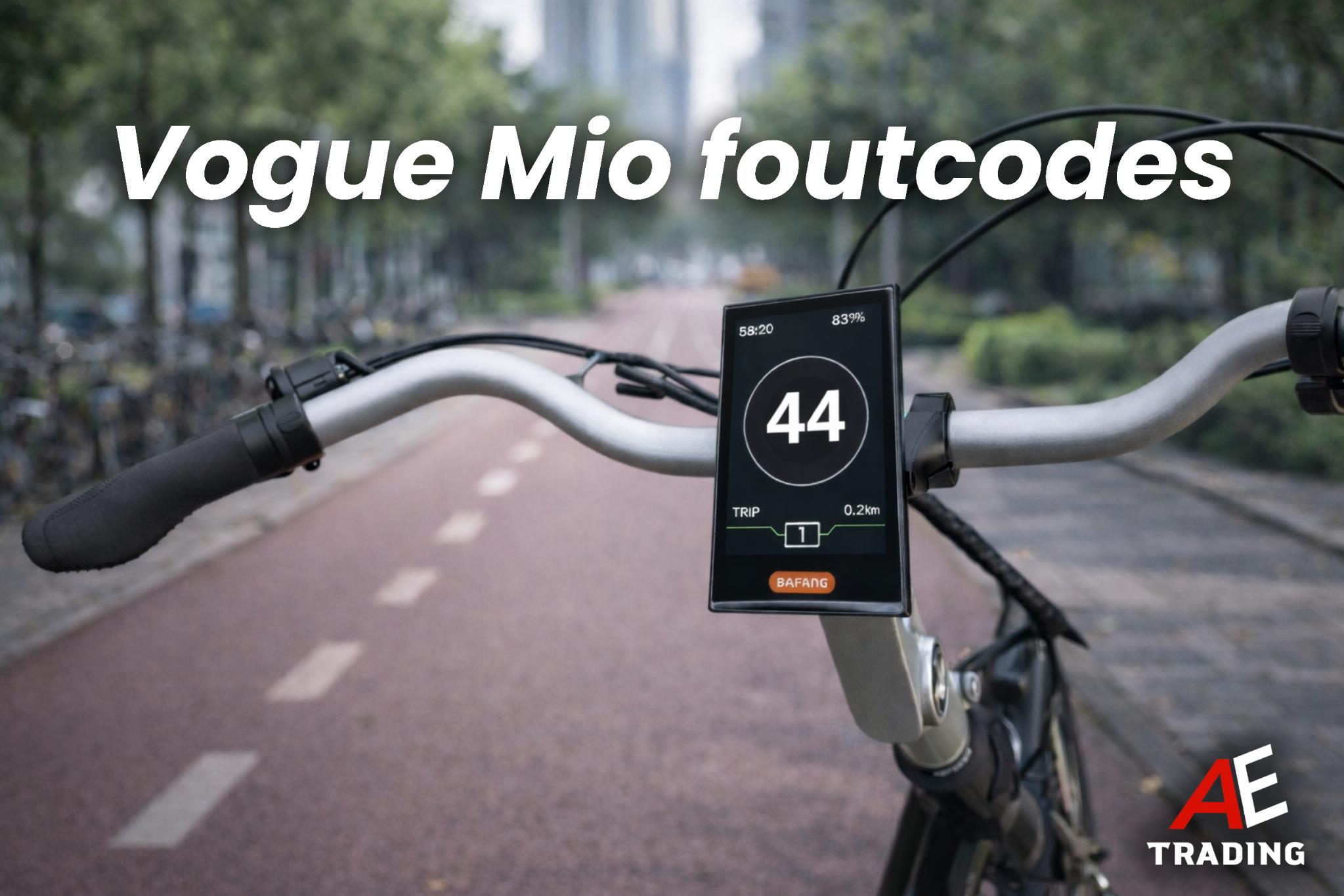 Vogue Mio foutcodes blog