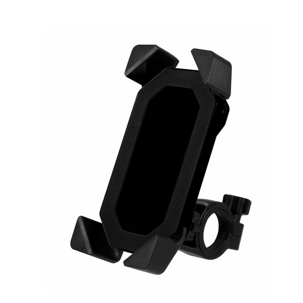 Mirage Telefoonhouder XX zwart Geschikt voor montage op stuur met diameter 22~25mm Horizontaal of verticaal draaibaar Montage zonder gereedschap Passend voor schermen tot 17x8 cm (7.4“ (hangverpakking)) - AE-trading