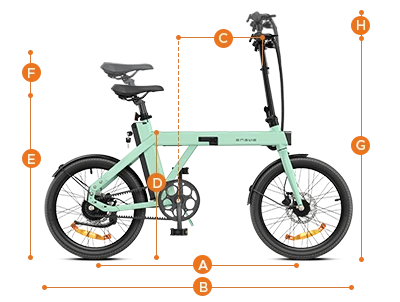 ENGWE P20 - Elektrische Vouwfiets - Zwart AE-trading