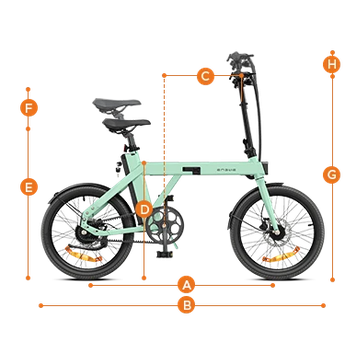 ENGWE P20 - Elektrische Vouwfiets - Wit - AE-trading