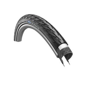 Schwalbe Delta Cruiser Plus Buitenband - Zwart met Reflectie, Anti-lek, 24x1 3/8 (ETRTO 37-540) AE-trading