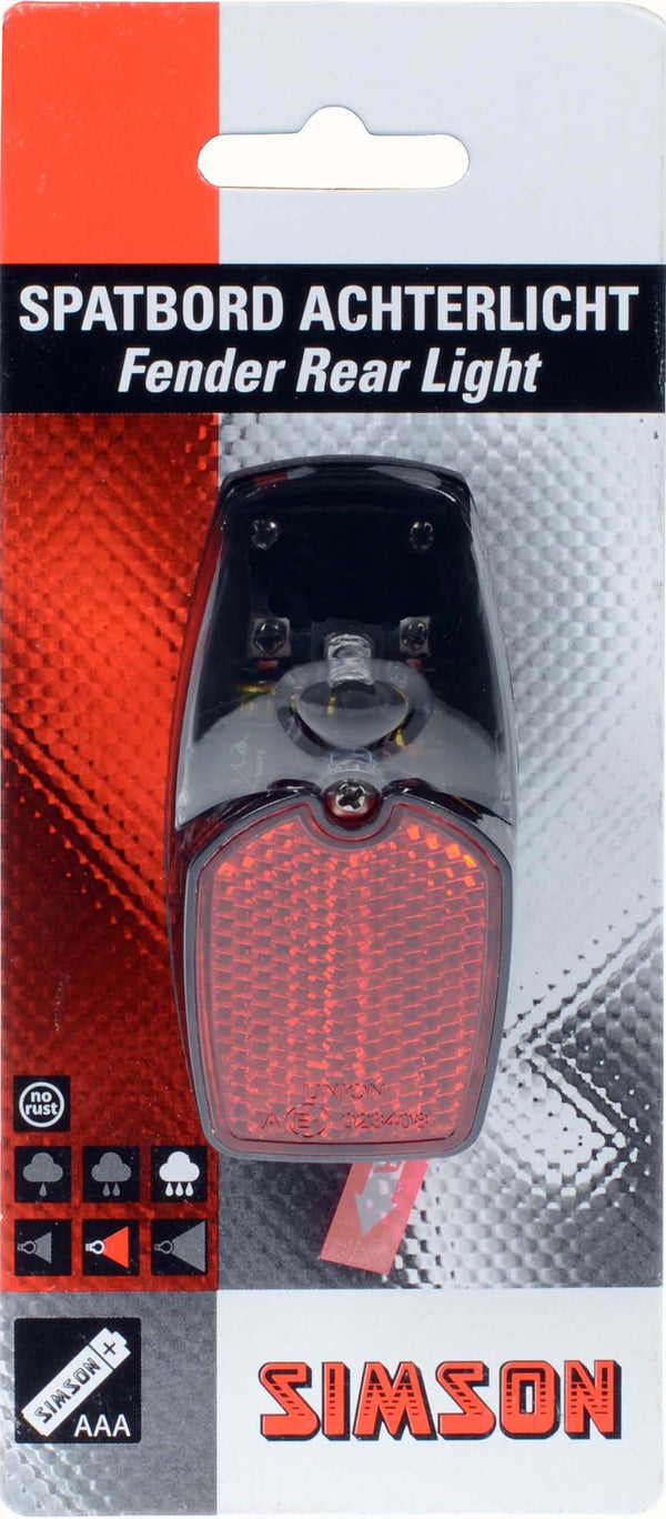 Simson Batterij Spatbord achterlicht LED - AE-trading