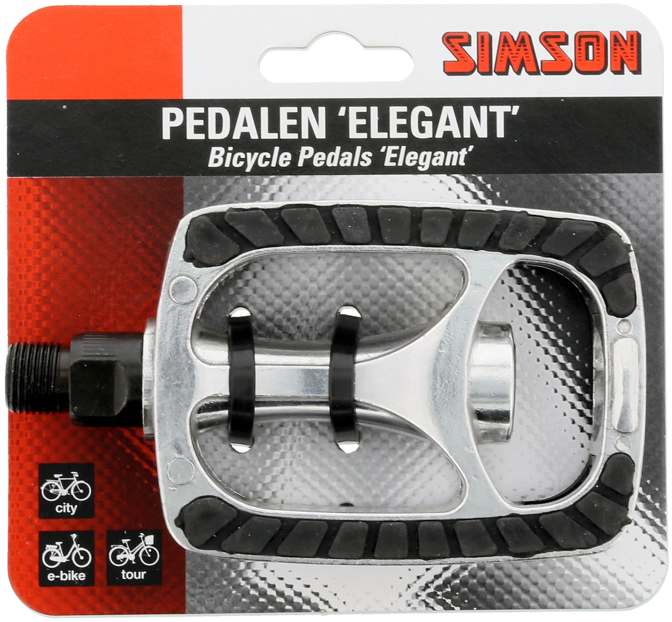 Simson Aluminium Pedalen met Antislip en Reflectoren AE-trading