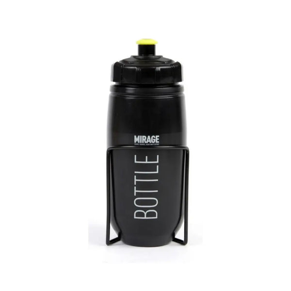 Mirage bidon 600ml met houder Zwart. - AE-trading