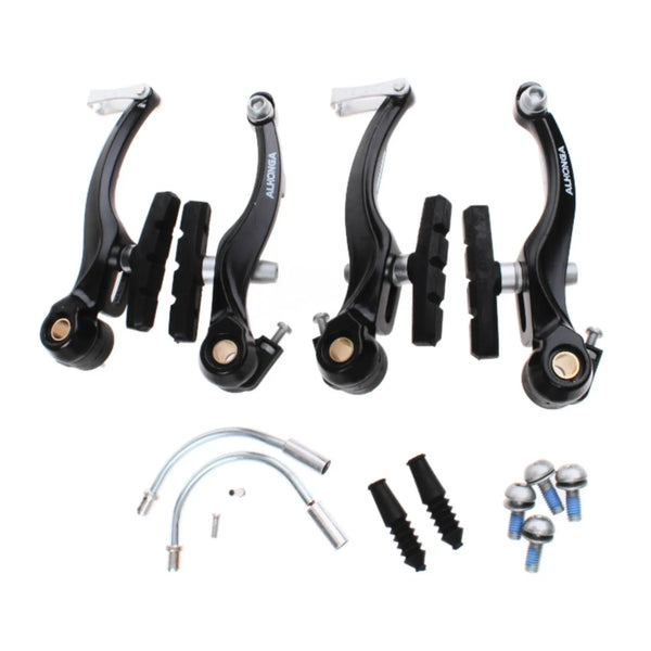 Alhonga rem set V-brake zwart compleet ( Voor en achter). aluminium, zwart. - AE-trading