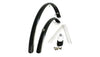 Eurofender Elegance spatbord set 28", zwart. Voor en achter 46mm breed. SG type kunststof - AE-trading