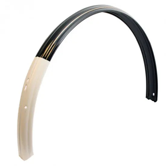 Spatbord, achter. zwart 28x1 1/2. Met gouden bies - AE-trading