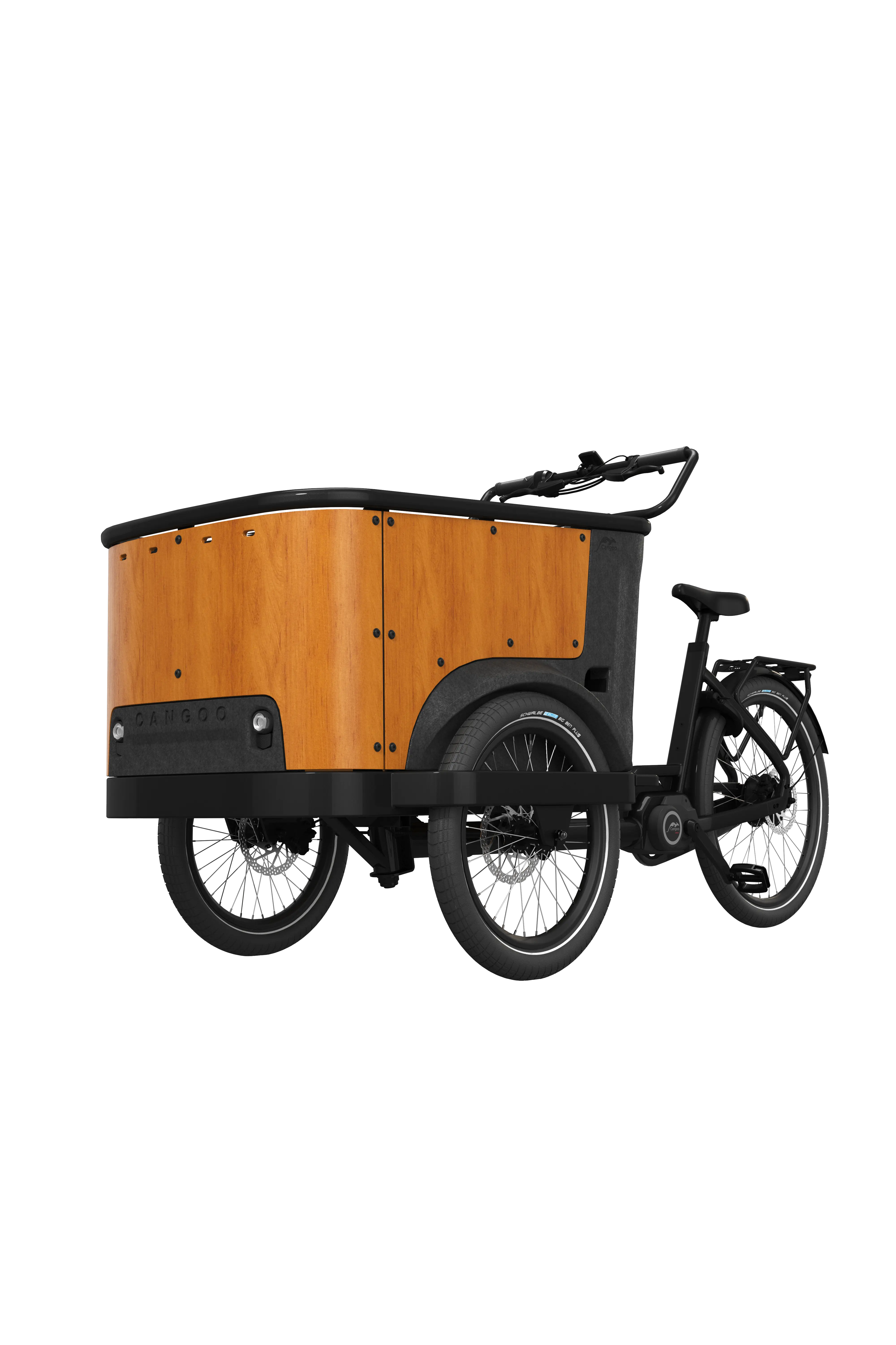 Cangoo Buckle Up – Elektrische Bakfiets met 3 Wielen – 250W Middenmotor – 13Ah Accu – Hydraulische Schijfremmen – 4 Kinderzitplaatsen - AE-trading