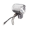 FALKX Iron LED Koplamp Zilver, Aluminium, Geschikt voor E-Bike 6V-48V, 100 Lux, Waterdicht, Inclusief Reflector (Hangverpakking) AE-trading