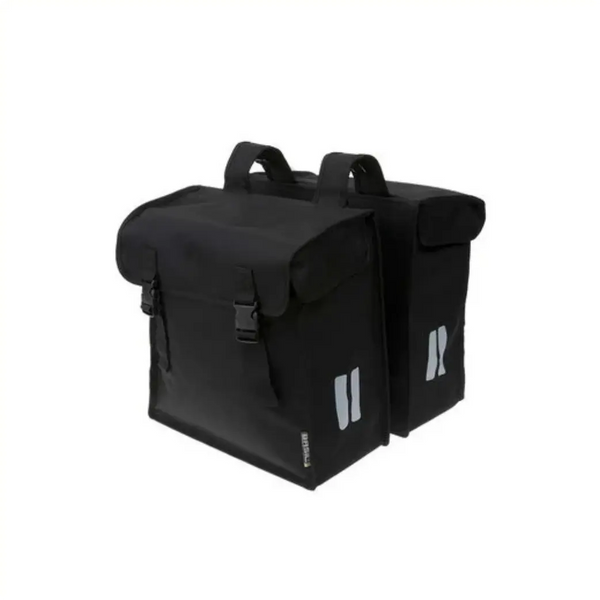 Basil Mara XXL tas dubbel zwart. afmeting 36x34x16cm. totaalinhoud 47 Liter - AE-trading