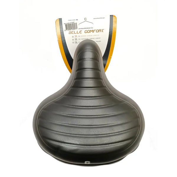 Selle Comfort zadel Wave zwart, zonder strop (hangverpakking). - AE-trading
