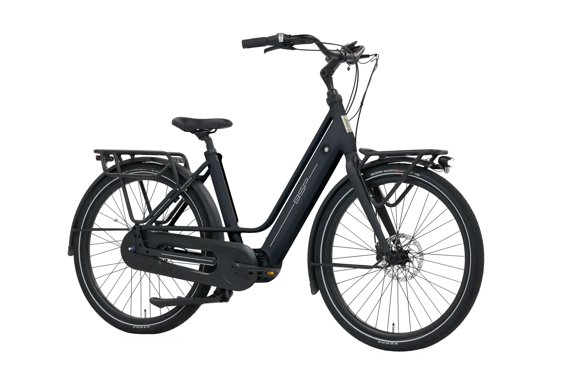 BSP Attivo Black Matt 48 cm – Elektrische Stadsfiets – Bafang M410 – 520 Wh - AE-trading