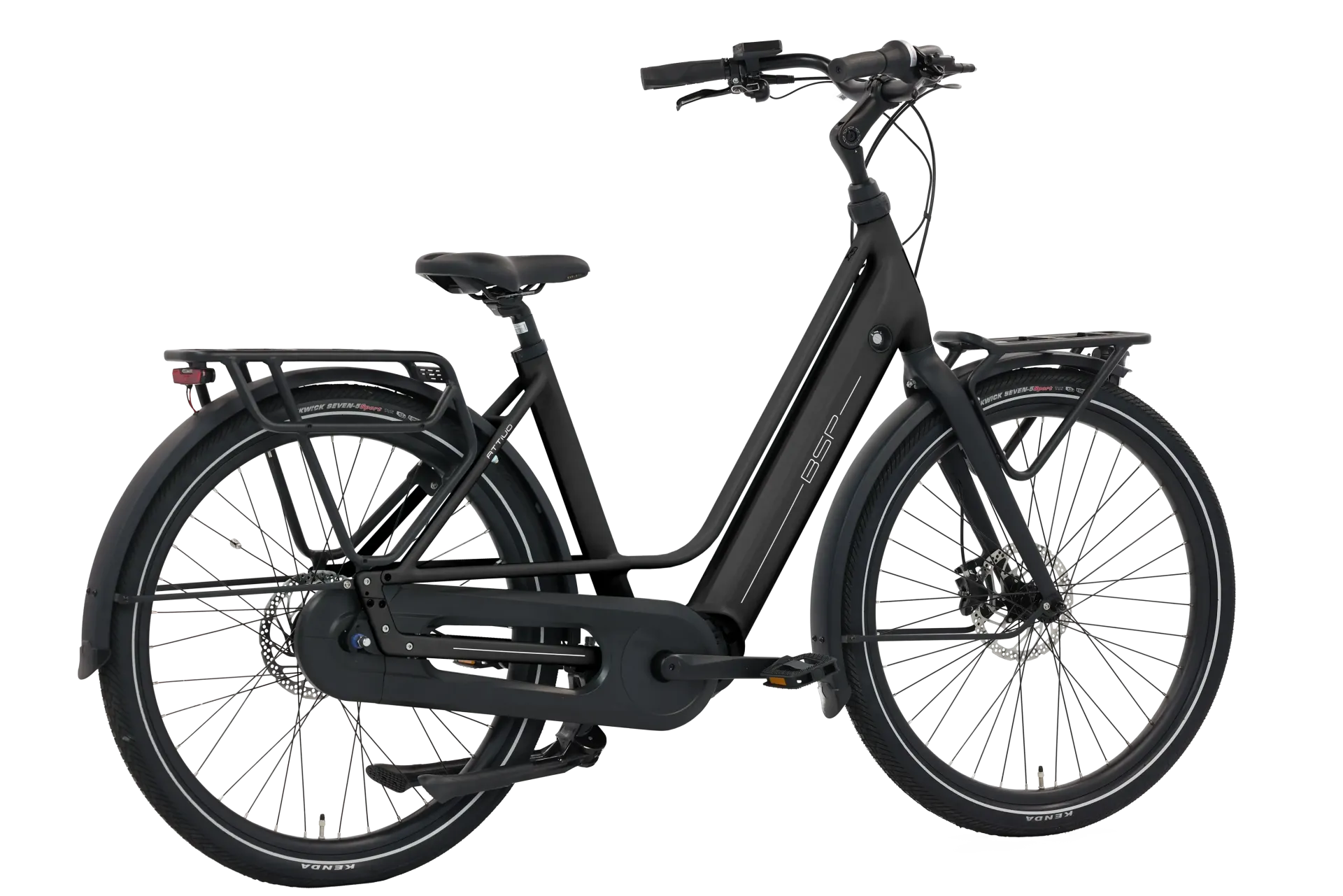BSP Attivo Black Matt 48 cm – Elektrische Stadsfiets – Bafang M410 – 520 Wh - AE-trading