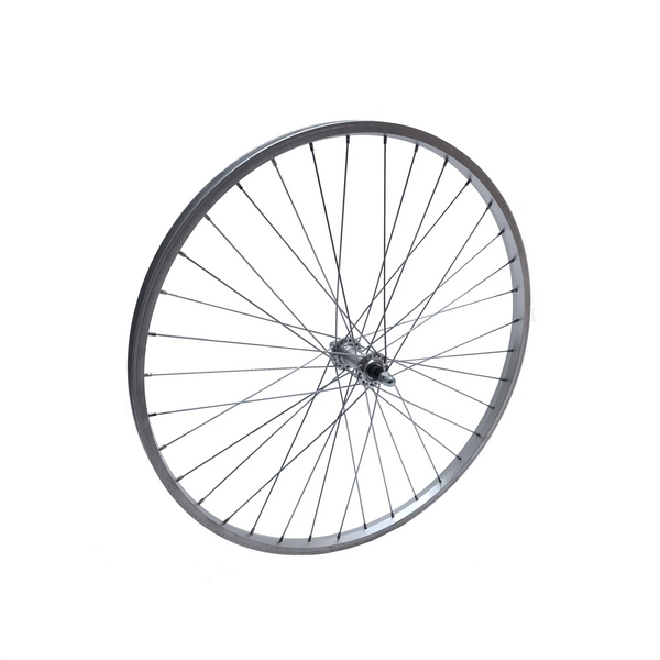 Voorwiel 26x1.75 inch Aluminium velg, vaste as, zilver - AE-trading