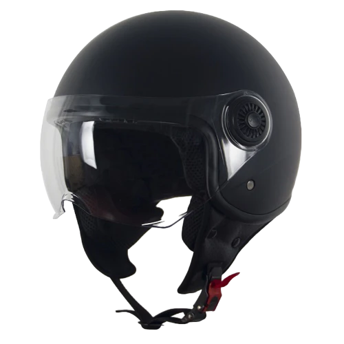 Helm Vito Jet Loreto Mat Zwart Xs - AE-trading