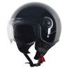 Helm Vito Jet Loreto Glans Zwart Xs - AE-trading