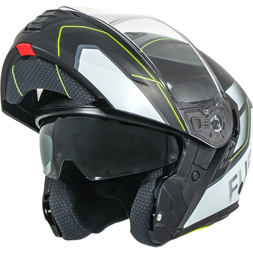 Helm Vito Systeemhelm Furio Mat Zwart/Geel L - AE-trading
