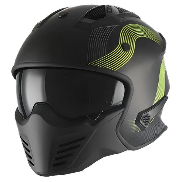 Helm Vito Bruzano Mat Zwart + Fluor L (Netto Prijs) - AE-trading