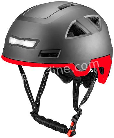 Helm Vito E City Glans Zwart + Rood (Speed Pedelec) Xxl (61 63 Cm) +Gratis Oorpads Netto Prijs - AE-trading