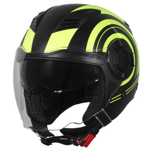 Helm Vito Jet Isola Mat Zwart Fluor Xs AE-trading