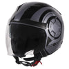 Helm Vito Jet Isola Glans Grijs Zwart Xl - AE-trading