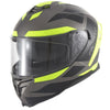 Helm Vito Presto Integraal + Zonnevizier Mat Titanium/Zwart/Fluor Xxl - AE-trading