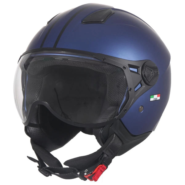 Helm Vito Jet Moda Mat Blauw Xxl - AE-trading