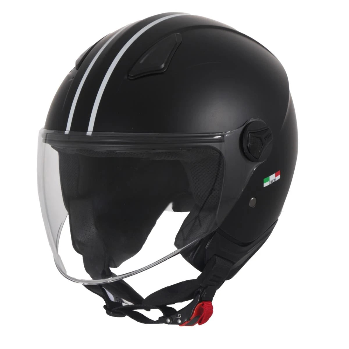 Kinderhelm Vito Jet Moda Bambino Mat Zwart Xxxxs (Ym) 49 Cm - AE-trading