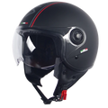 Helm Vito Jet Loreto Fashion Mat Zwart Xl - AE-trading