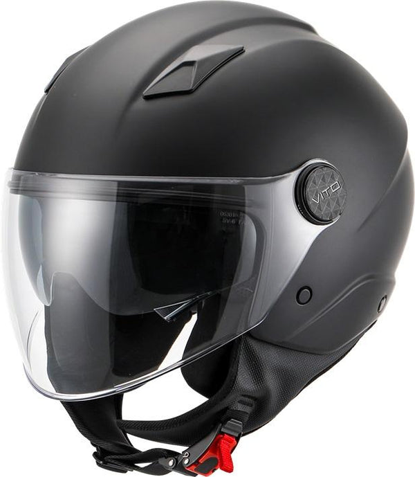 Helm Vito Jet Sarenta Mat Zwart M - AE-trading
