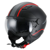 Helm Vito Jet Lavori Zwart/Deco Xs - AE-trading