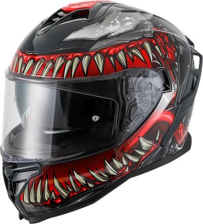 Helm Vito Presto Monster Integraal + Zonnevizier Xxl - AE-trading