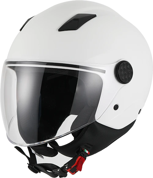 Helm Vito Jet Uno Glans Wit L - AE-trading