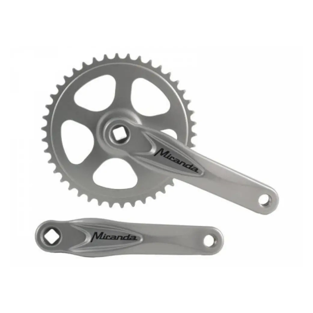 Miranda 44T Crankstel, 170mm Cranklengte, Aluminium Zilver, Zonder Spie AE-trading