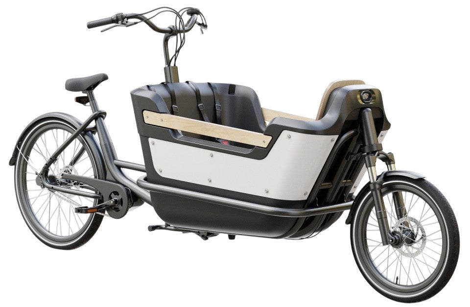 Royal Cargo Bike 2W Premium – Beige – Elektrische Bakfiets – 630Wh - AE-trading