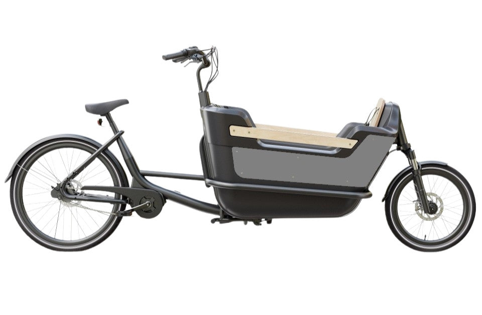 Royal Cargo Bike 2W Premium – Taupe Grijs – Elektrische Bakfiets – 630Wh - AE-trading