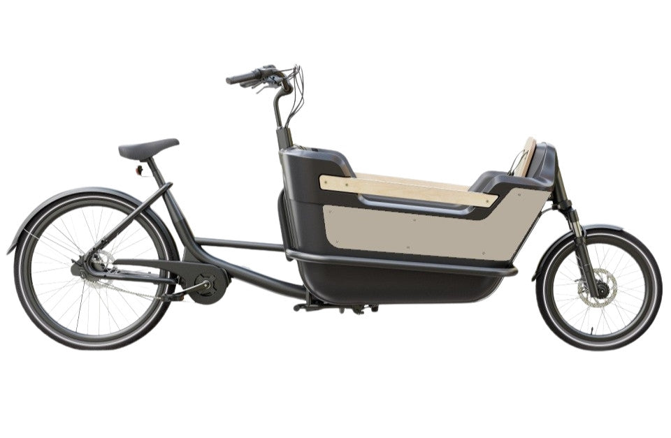 Royal Cargo Bike 2W Premium – Beige – Elektrische Bakfiets – 630Wh - AE-trading