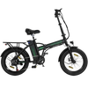 Hitway BK11 Fatbike 20 x 4.0 – Elektrische Vouwfiets – 250W motor- 25km/h - Zwart Groen AE-trading