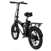 Hitway BK11 Fatbike 20 x 4.0 – Elektrische Vouwfiets – 250W motor- 25km/h - Zwart Groen AE-trading